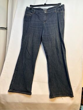 Venezia Women’s Bootcut Jeans in Dark Blue Denim plus size